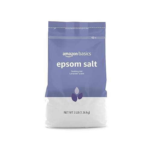 Amazon Basics Epsom Salt Soaking Aid, Lavender Scented, 3 Pound, 1-Pack (Previously Solimo) - Image 1