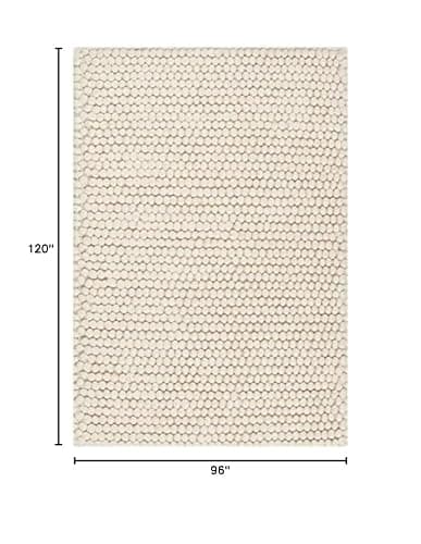 SAFAVIEH Area Rug 8x10 - Natura Collection - Large - Beige, Handmade Wool, Ideal for Living Room, Bedroom, Dining Space (NAT620B) - 8' x 10' (Rectangular) - Beige thumbnail 2