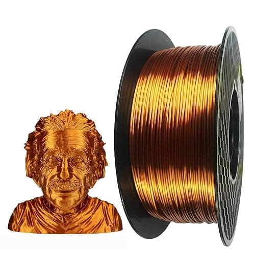 CC3D Silk Copper PLA 3D Printer Filament 1.75 mm 1KG 2.2LBS Spool 3D Printing Material Shine Silky Shiny Metallic Metal Copper PLA Filament - Image 1