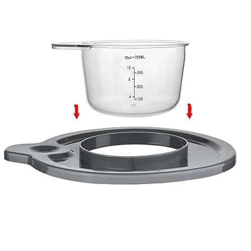 Replacement Glass Mixer Bowl with Lid and Attachments Set, 4.5-5 Qt,Compatible with Kitchenaid Tilt-Head Stand Mixers, Includes Beaters, Dough Hook, Wire Whip (Frosted color) thumbnail 3