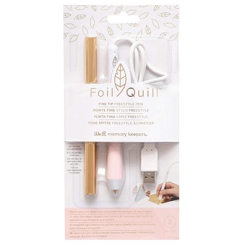 We R Memory Keepers Foil Quill Fine Tip Freestyle Pen, Make Custom Designs For Planners, Journals, Cards, Scrapbook Pages, and More, Heat-resistant Grip, On-the-go USB Plug, Craft Projects thumbnail 2
