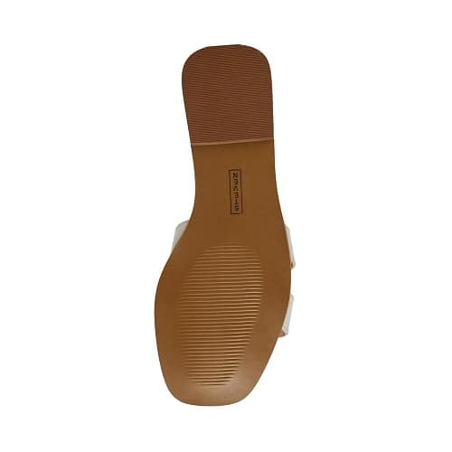 Steve Madden Women's Hadyn Slide Sandal - White Leather - 7 thumbnail 4