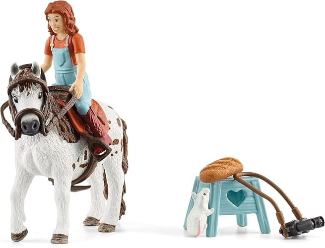 Schleich Horse Club, 9-Piece Playset, Horse Toys for Girls and Boys 5-12 Years Old Mia and Spotty thumbnail 5