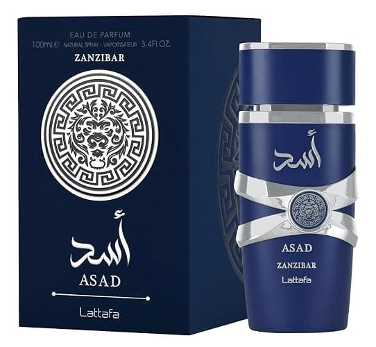 Lattafa Asad Zanzibar - Fresh, Spicy, Vanilla, Coconut - Eau de Parfum Long-Lasting Fragrance for Men, 3.40 Ounce / 100 ml thumbnail 2