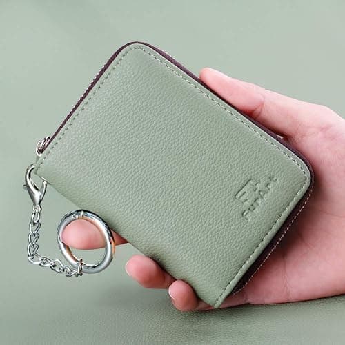FurArt Zipper Wallet Women, RFID Blocking Credit Card Wallet, Business Card Holder, Compact Size KeyChain Wallet thumbnail 4