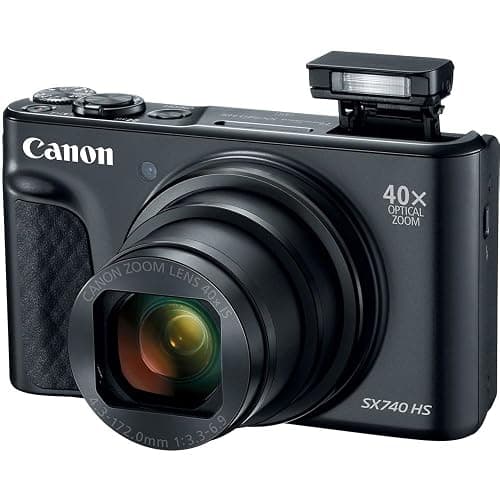 Canon PowerShot SX740 HS Digital Camera | 20.3MP CMOS Sensor, 40x Optical Zoom, 4K UHD Video, Wi-Fi & Bluetooth | Compact Point-and-Shoot Camera with Bag and 64GB Card thumbnail 5