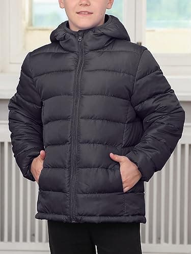 Lovekider Boys Winter Coat 4-16 Years Lightweight Puffer Jacket Kids Hooded Packable Down-alternative Outerwear thumbnail 2