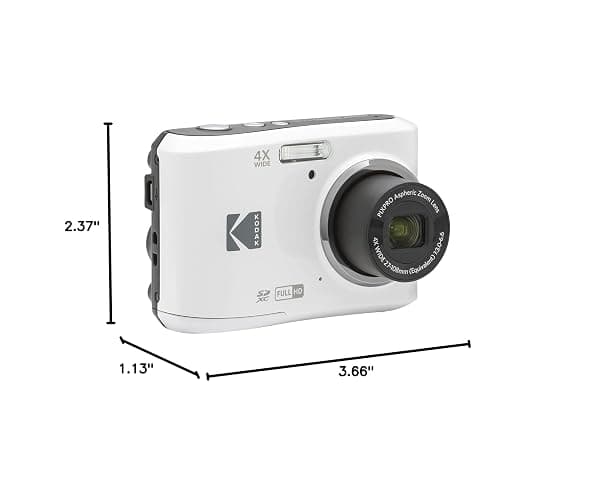 Kodak PIXPRO Friendly Zoom FZ45-WH 16MP Digital Camera with 4X Optical Zoom 27mm Wide Angle and 2.7" LCD Screen (White) thumbnail 7