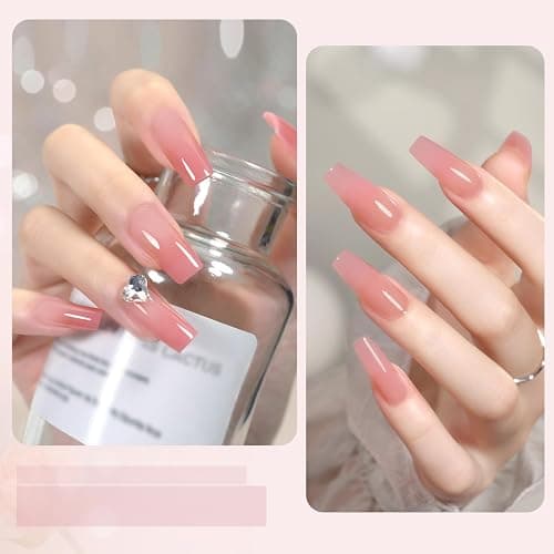 GAOY Poly Gel, 60g Nail Extension Gel, Pink Nude Builder Enhancement for Beginner & Professional Nail Art Salon DIY at Home thumbnail 3
