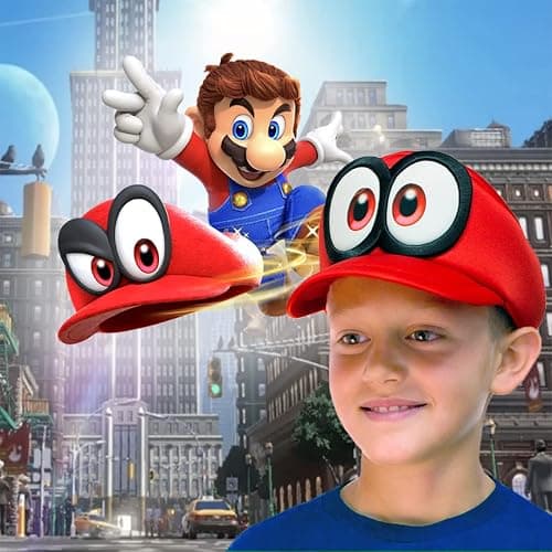 Nintendo Super Mario Odyssey Cappy Hat Cosplay Accessory Red thumbnail 7