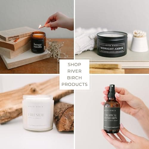 River Birch Birch + Vanilla Scented Linen and Room Spray | Home Fragrance | 4 oz Glass Amber Bottle | Luxury Signature Scent | Handmade in Texas thumbnail 5