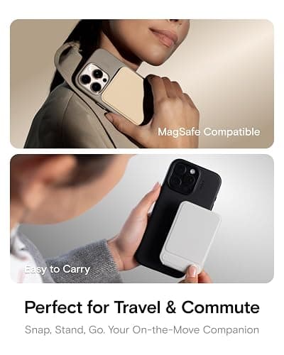MOFT Phone Tripod Stand Selfie Stick for iPhone, Multi-Angles iPhone Stand, Lightweight & Portable Phone Holder, Strong Magnets, MOVAS Vegan Leather, Earthen Beige (Without Card Slot) thumbnail 6
