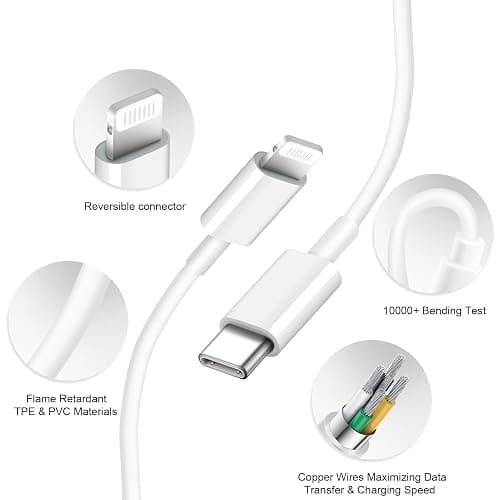 iPhone Charger Fast Charging 30W USB C Charger Block with 6FT Super Fast Charger Cable Compatible with iPhone14/14 Pro Max/13/13Pro/12/12 Pro/11,iPad thumbnail 2