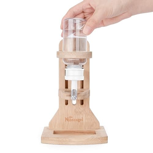 Niteangel Water Bottle with Stand for Syrian Dwarf Hamsters Gerbils Mice Rats Degus Small pet Rodents(White) thumbnail 6