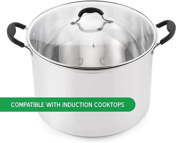 Prep•N•Cook by McSunley 21.5Qt Induction Stainless Steel Water Bath Canner thumbnail 3