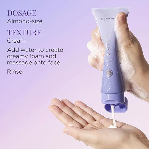 TATCHA The Rice Wash | Soft Cream Facial Cleanser Washes Away Buildup Without Stripping Skin For A Luminous Complexion 4 oz thumbnail 5