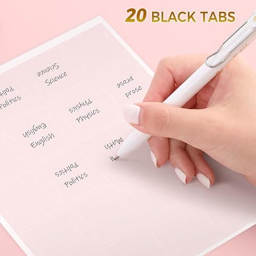 Bible Tabs for Women, 100 Tabs, Laminated Bible Book Tabs for Study Bible,Easy to Read and Apply Bible Chapter Tabs(Gold Foil Embossed Lettering), Bible Study Supplies, Pink Bible Labels Tabs thumbnail 7