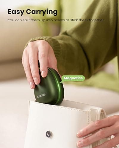 Hand Warmers Rechargeable 2 Pack, Magnetic 3 Settings Fast Heating Avocados Shape, Electric Portable Pocket Heater, Reusable Hot Hands Gifts for Women Men Outdoor Camping Hunting Golf thumbnail 5