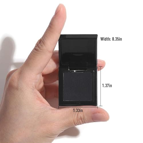 UCANBE Black Single Eyeshadow Palette, Highly Pigmented Matte Eye Shadow Powder, Professional Long-Lasting Waterproof Makeup Palette - Image 1