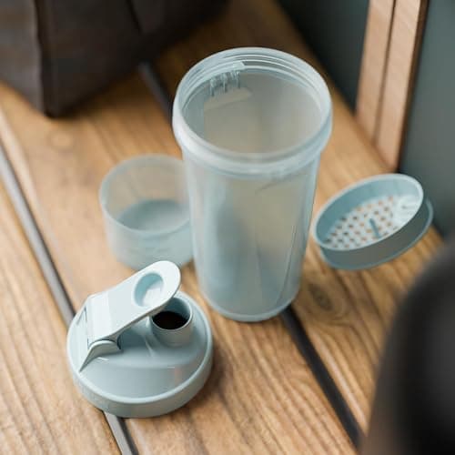 Smartshake Protein Shaker Bottle for Protein Mixes - 4 Pack - 13.5 oz | Shaker Cups for Protein Shakes | Blender Bottle Shaker | Protein Shaker Bottle Pack | BPA Free Shaker (SLIM - Multicolor) thumbnail 2