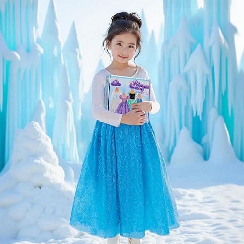 Meland Princess Dress Up for Girls – Light Up Halloween Costume for Girls Age 3-10, Princess Toys for Christmas Birthday Gift thumbnail 5