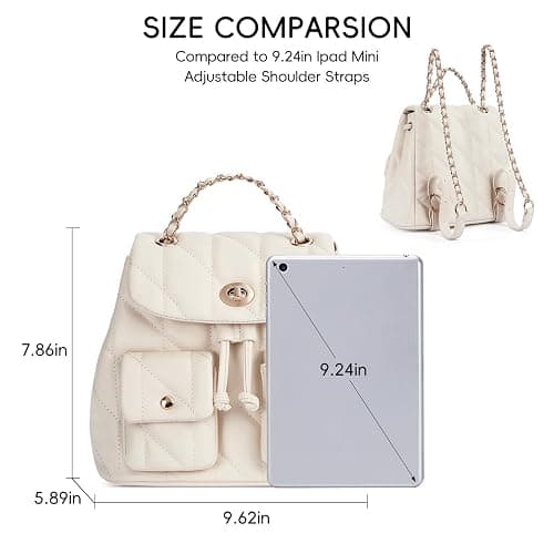 CLUCI Crossbody Bag for Women PU Leather Shoulder Bag, Convertible Small Tabby Backpack Purse for Travel thumbnail 3