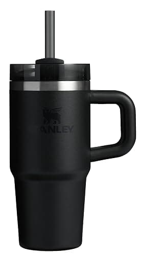 STANLEY Quencher H2.0 Flow State Tumbler, 14 oz, Black 2.0 | Handle and Straw | 3-Position Lid | Cup Holder Compatible for Travel | Insulated Stainless Steel Cup | BPA-Free - Image 1
