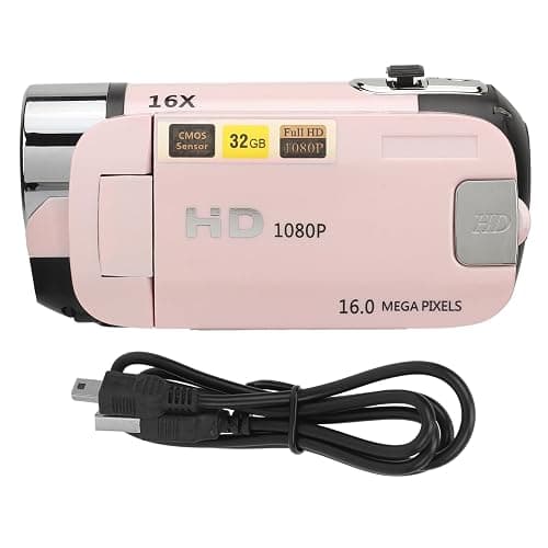 1080P Video Camera, 16MP Camcorder, 16X Digital Zoom, Vlogging Camera with Fill Light, 1/4 Inch Thread Hole, 2.4 Inch Rotatable Screen, USB Recorder (-2214230150514) thumbnail 7