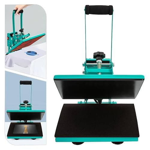 IOENC Heat Press Machine for T-Shirts,11.8 * 9 in Modern Portable Heat Press Machine with Adjustable Time& Temperature(0-752°F),700W Commercial Electric Heat Press Machine,Digital Sublimation Printer thumbnail 6