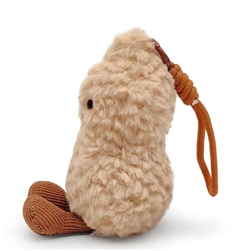 MUALML Cute Peanut Plush Toy, 6" Soft Peanut Stuffed Animal Funny Food Plushies with Legs, Adorable Smile Peanut Birthday Gift for Kids Girls Boys thumbnail 2