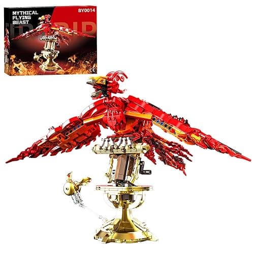 APAWR 938 Pieces Phoenix Building Set, Magic Potter Phoenix Collection Model for Adults,Ideas HP Building Toy - Image 1