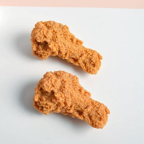 5 Pcs Simulated Chicken Legs Fake Food Model Simulated Model Lifelike Fake Fried Chicken Kitchen Home Party Decoration Display Photography Props thumbnail 5
