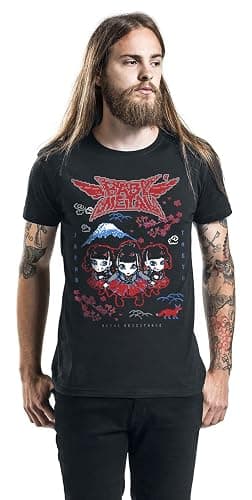 Babymetal T Shirt Distressed Band Logo Official Mens Black thumbnail 5