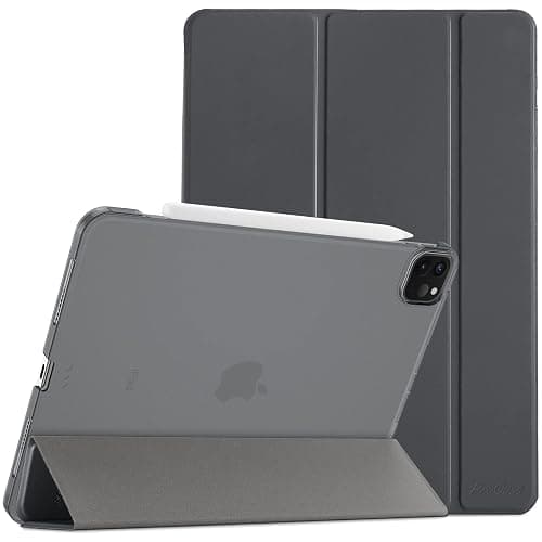 ProCase Smart Case for iPad Pro 12.9 2022/2021/2020/2018, Slim Stand Hard Back Shell Smart Cover for iPad Pro 12.9" 6th Gen/5th Gen/4th Gen/3rd Gen -Grey - Image 1