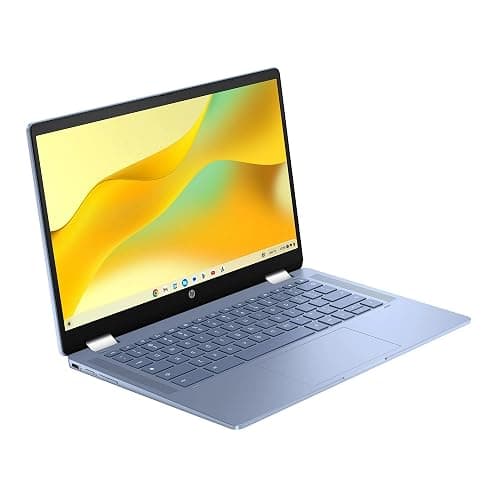 HP Chromebook x360 14 inch FHD IPS Touch 2-in-1 Laptop, Intel Processor N100, 4GB RAM, 64GB eMMC, Chrome OS, Sky Blue, 14b-cd0130wm thumbnail 5