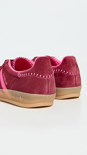 adidas Womens Gazelle Indoor Lace Up Sneakers Shoes Casual - Pink thumbnail 3