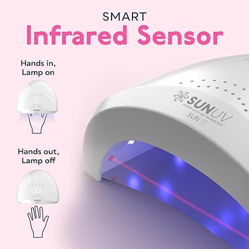 SUNUV UV LED Nail Lamp, Gel Light for Nail Polish UV Dryer with 3 Timers SUNone White thumbnail 9