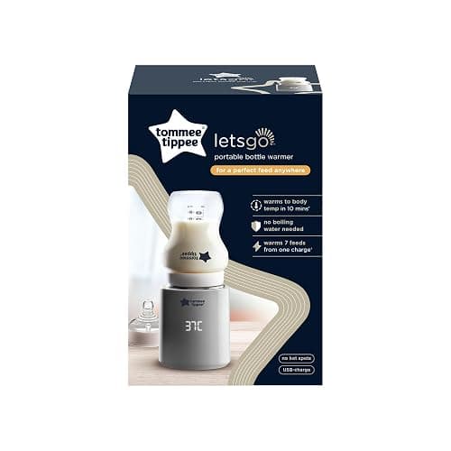 Tommee Tippee Scaldabiberon LetsGo Portatile, Ricaricabile con USB, Scaldabiberon Elettrico, Leggero e Comodo Per il Viaggio thumbnail 3