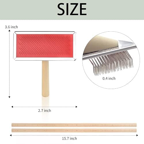 Wool Blending Board Carding Brush Set with Board and Brush for Rolags thumbnail 4