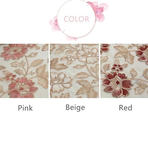 Lace Polyester Round Tablecloth Embroidery Round Table Cloths for Dining Kicthen Small Table(2 Seats), Round - 36", Beige thumbnail 4