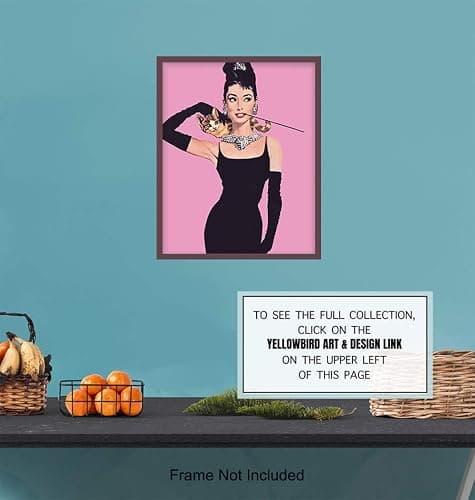 Audrey Hepburn Wall Art, Home Decor - 8x10 Pop Art Poster, Print - Contemporary Modern Room Decorations - Great Gift for Women, Her, Wife, Woman - Unframed PicturePhoto thumbnail 6
