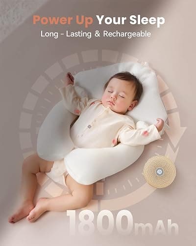 Dreamegg D11MAX, Portable White Noise Machine for Baby & Adults, Khaki | Sound Machine with 21 Soothing Sounds, USB Rechargeable, Powerful Battery, Ideal for Nursery, Travel, Home, Gift Choice thumbnail 4