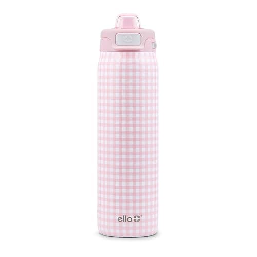 Ello Pop & Fill Insulated Stainless Steel Water Bottle with Quick Fill Lid, Leakproof Locking, Sip or Chug Spout, BPA-Free, Double Wall Vacuum Insulated for Sports, Travel & School- 22oz / 32oz / 40oz - Image 1