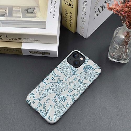 Generic Compatible with for iPhone 15,Coral Reef Whale Shark Ocean Sea Phone Case for Girl Women Boy Men,Scratch Resistant Shockproof Cover Case for iPhone 15 thumbnail 6