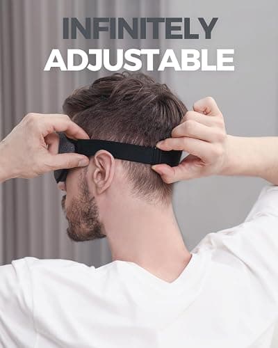 MZOO Luxury Sleep Mask for Back, Side Sleeper, Complete Light Blocking Sleeping Eye Mask Night Blindfold, 3D Zero Pressure & Spacious for Lash Extensions, Breathable Soft Eye Cover Flight Nap Travel thumbnail 6