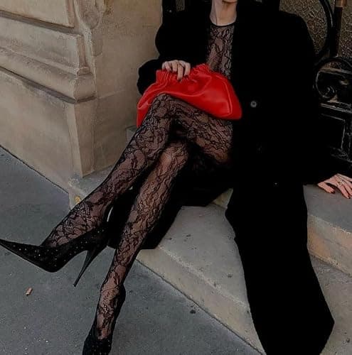 Red Lace Tights thumbnail 6