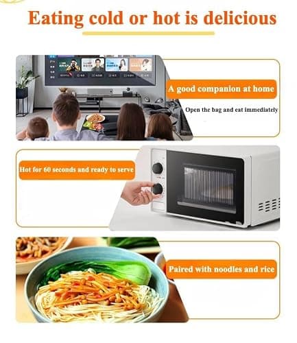 4 flavors ready-to-eat Fresh spicy golden enoki mushroom,spicy strip，seasoned dishes,Instant snacks，Kimchi, vegetarian，vegetable，Hot pot dishes，Chinese cuisine (20 packs) thumbnail 9