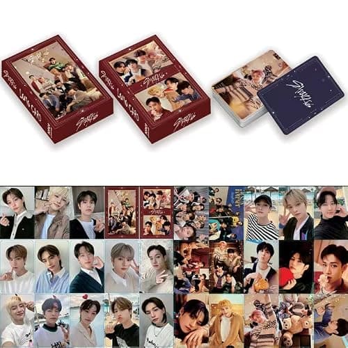 HOMRAA 5 Pack/150 Pcs Stray Kids Lomo Card Photocards Greeting Card with Postcards Box thumbnail 5
