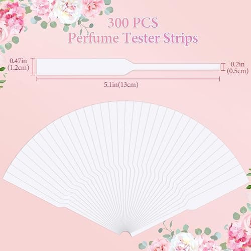 Ninsula 300P Perfume Tester Strips, Disposable Fragrance Tester Strips, Paper Scent Strips for Essential Oils, Fragrances, Diffuser, Aromatherapy Testing thumbnail 2