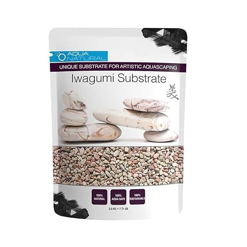 Aqua Natural Iwagumi Pebble - Nile 7.7lb - Ultra Premium Substrate for aquascaping, Aquariums, vivariums and terrariums - Image 1